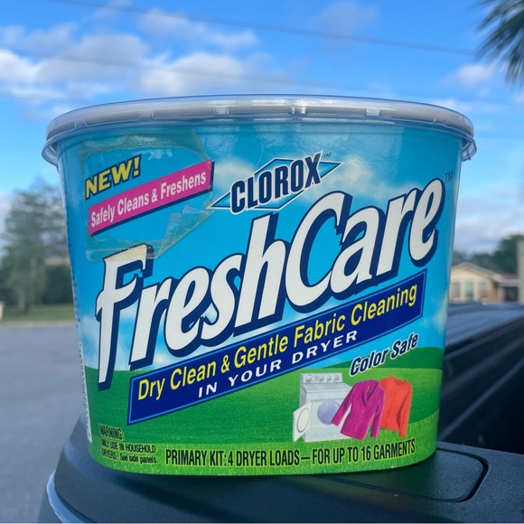 Clorox Fresh Care At Home Dry Cleaning Kit Color Safe 4 Dryer Loads Unopened - Picture 1 of 5